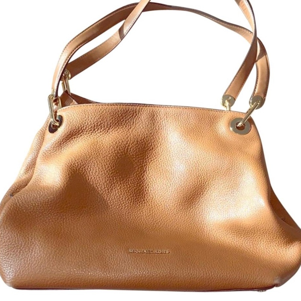 Michael Kors brown leather hobo bag